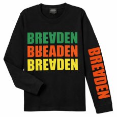 画像1: 【SALE】ブリーデン ロングスリーブTシャツ ブラック：XL（長袖）■ネコポス対象外■ (1)