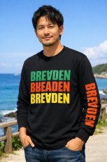 画像2: 【SALE】ブリーデン ロングスリーブTシャツ ブラック：XL（長袖）■ネコポス対象外■ (2)