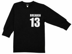 画像1: 【SALE】ブリーデン 1/2スリーブTシャツ ブラック：XL■ネコポス対象外■ (1)