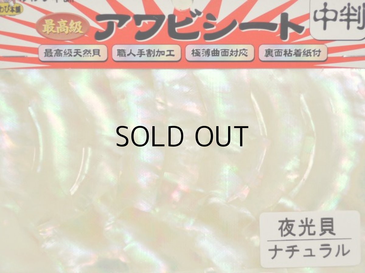 画像1: あわび本舗 最高級アワビシート中判：Aグレード夜光貝ナチュラル【ネコポス配送可】 (1)