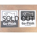 Go-Phish ゴーフィッシュ フィッシュステッカー2枚入り：ブラック【ネコポス配送可】