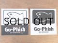 Go-Phish ゴーフィッシュ フィッシュステッカー2枚入り：ブラック【ネコポス配送可】