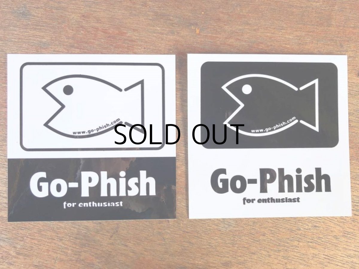 画像1: Go-Phish ゴーフィッシュ フィッシュステッカー2枚入り：ブラック【ネコポス配送可】 (1)