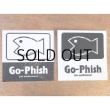 Go-Phish ゴーフィッシュ フィッシュステッカー2枚入り：ブラック【ネコポス配送可】