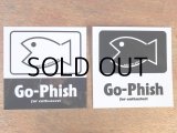 Go-Phish ゴーフィッシュ フィッシュステッカー2枚入り：ブラック【ネコポス配送可】