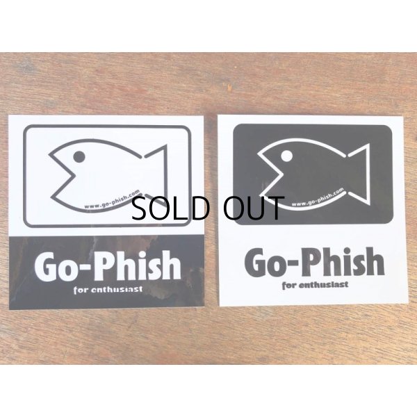 画像1: Go-Phish ゴーフィッシュ フィッシュステッカー2枚入り：ブラック【ネコポス配送可】