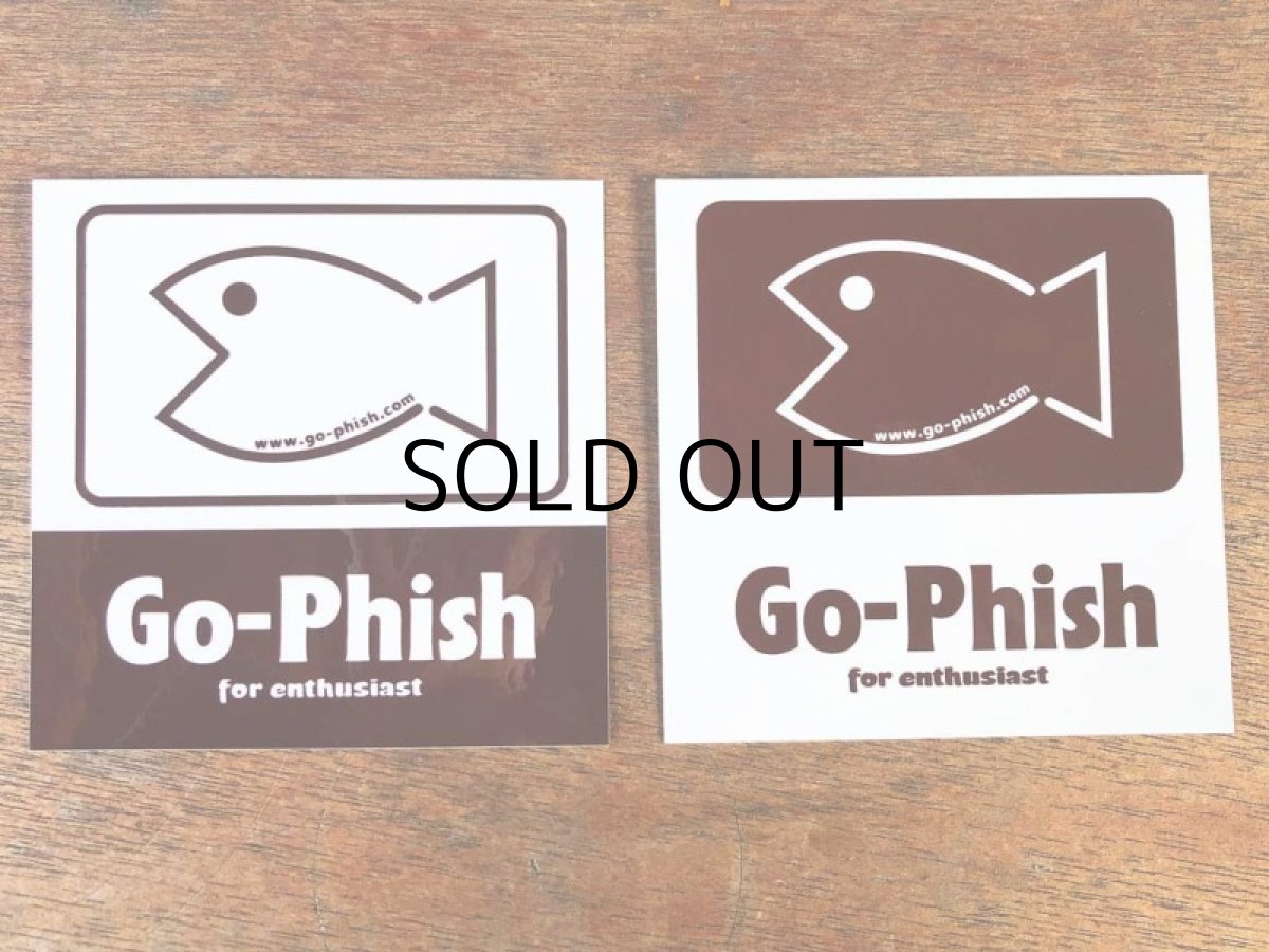 画像1: Go-Phish ゴーフィッシュ フィッシュステッカー2枚入り：ブラウン【ネコポス配送可】 (1)