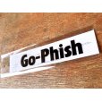 画像1: Go-Phish ゴーフィッシュ ロゴアイロンプリント：ブラック【ネコポス配送可】 (1)