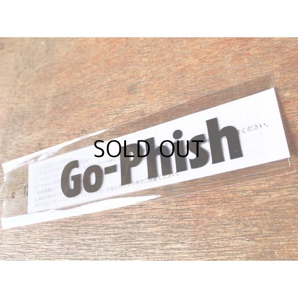 画像1: Go-Phish ゴーフィッシュ ロゴアイロンプリント：ブラック【ネコポス配送可】