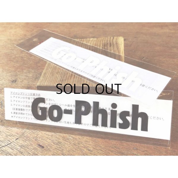 画像2: Go-Phish ゴーフィッシュ ロゴアイロンプリント：ブラック【ネコポス配送可】