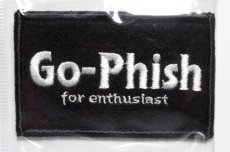 画像1: Go-Phish ベルクロワッペン M スクエア：＃1 ブラック【ネコポス配送可】 (1)