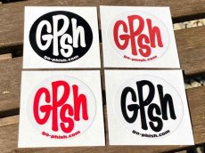 画像1: Go-Phish ゴーフィッシュ 4枚入りサークルステッカー 6cm【ネコポス配送可】 (1)