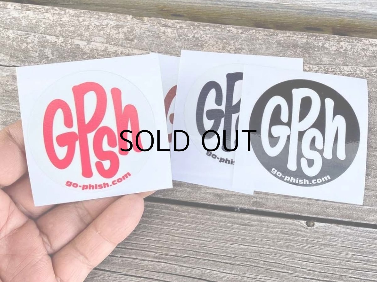 画像2: Go-Phish ゴーフィッシュ 4枚入りサークルステッカー 6cm【ネコポス配送可】 (2)
