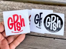 画像2: Go-Phish ゴーフィッシュ 4枚入りサークルステッカー 6cm【ネコポス配送可】 (2)