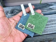 画像3: Go-Phish もっとゆびタオル（グリーン＆グレー2枚入り 7cm角）【ネコポス配送可】 (3)