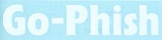 画像1: Go-Phish ゴーフィッシュ 28cm ロゴカッティングステッカー：WH■ネコポス対象外■ (1)