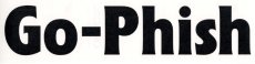 画像1: Go-Phish ゴーフィッシュ 28cm ロゴカッティングステッカー：BK■ネコポス対象外■ (1)