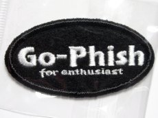 画像1: Go-Phish ベルクロワッペン S オーバル：＃1 ブラック【ネコポス配送可】 (1)