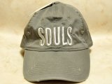 ソウルズ SOULS ヴィンテージキャップ（ダメージ加工）：グレー■ネコポス対象外■