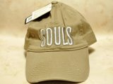 ソウルズ SOULS ヴィンテージキャップ（ダメージ加工）：ブラウン■ネコポス対象外■