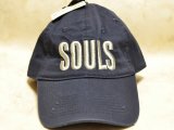 ソウルズ SOULS ヴィンテージキャップ（ダメージ加工）：ネイビー■ネコポス対象外■