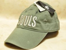 画像2: ソウルズ SOULS ヴィンテージキャップ（ダメージ加工）：グリーン■ネコポス対象外■ (2)