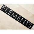 画像1: エレメンツ ロゴカッティングステッカー160mm：白文字【ネコポス配送可】 (1)