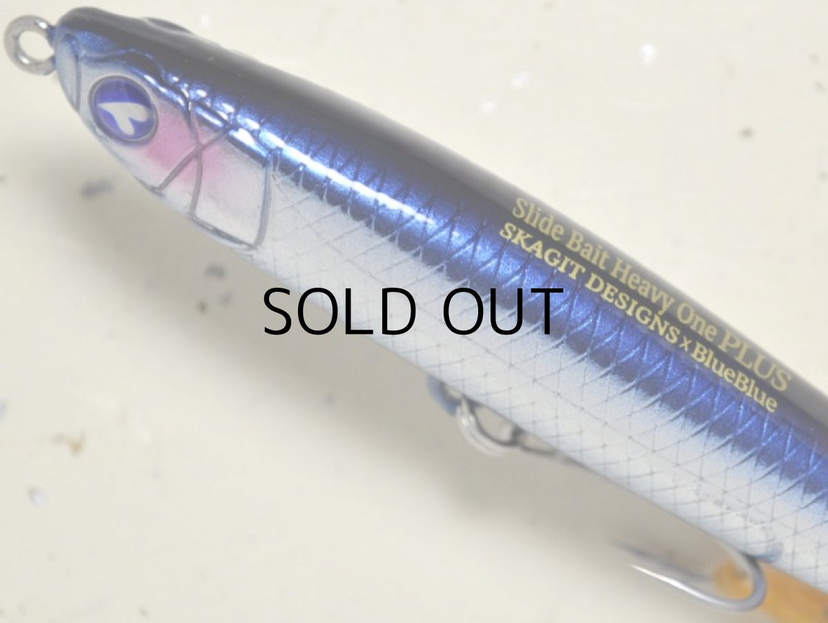 画像2: ブルーブルー×スカジットデザインズ スライドベイトヘビーワンプラス：＃01 ブルーブルー【ネコポス配送可】 (2)