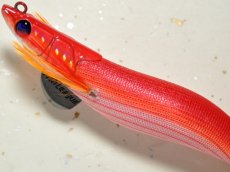 画像2: マルキュー エギリーダートマックス3.5号：＃10615 D32CR レッドオレンジボーダークリスタルレッド■ネコポス対象外■ (2)