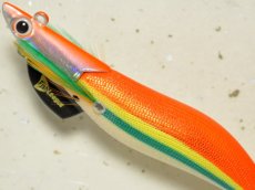 画像2: マルキュー エギリーダートマックス3.5号TR30g-BK：＃16616 TR16 グリーンストライプゴールドオレンジ■ネコポス対象外■ (2)