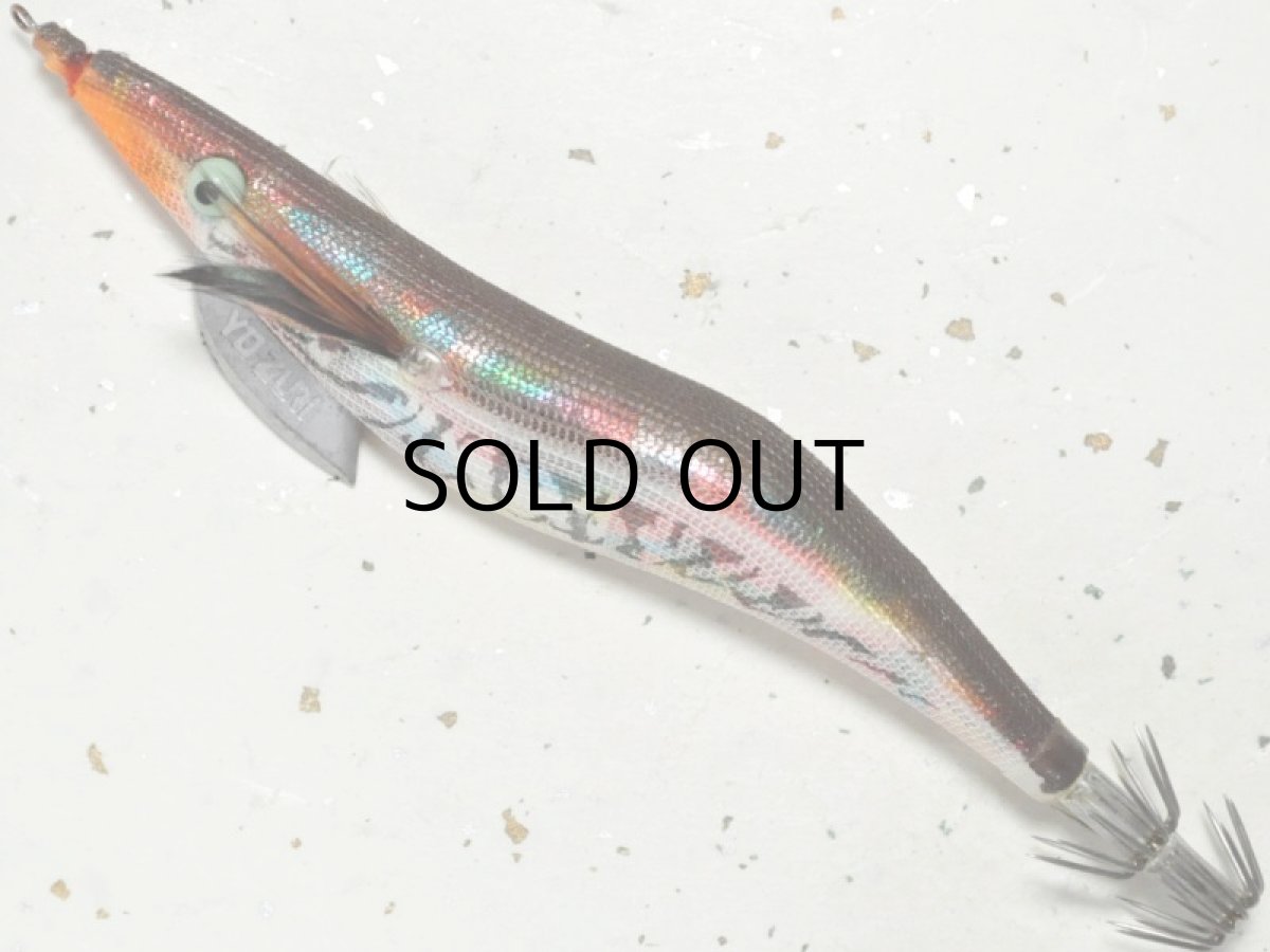 画像1: 【SALE】ヨーヅリ アオリーQリアル4.0号：センターグローライン/マーブルモカ【BY-A】【ネコポス配送可】 (1)