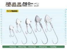 画像2: オーナーばり カルティバ JH-67 アックス：1/4oz. 7g【ネコポス配送可】 (2)