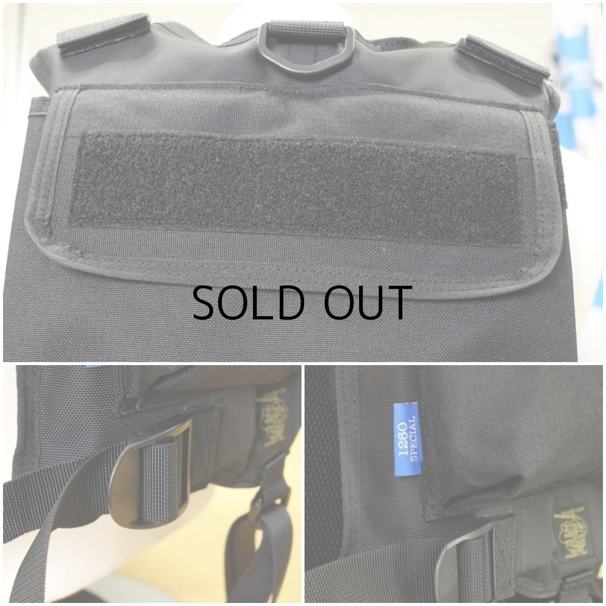 画像5: SUBROC サブロック V-one VEST 1260D SPECIAL：ブラック■ネコポス対象外■ (5)