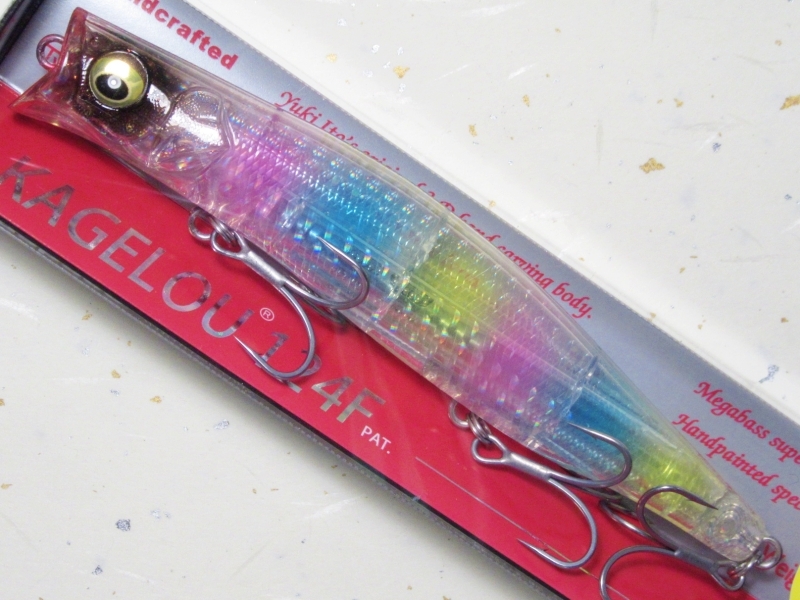 メガバス カゲロウ124F：UV CLEAR RAINBOW【ネコポス配送可】の通販