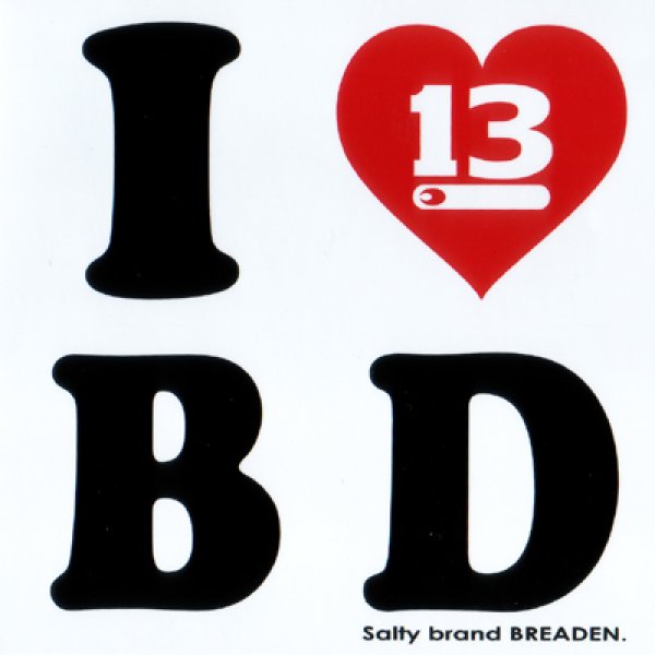 画像1: ブリーデン ステッカー：G. I love B D【ネコポス配送可】 (1)