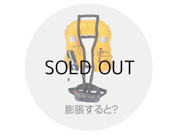 画像3: ブルーストーム 膨脹式ライフジャケット（水感知機能付き）BSJ-4320RS：ブラック ■ネコポス対象外■ (3)