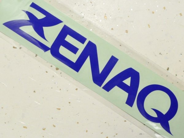 画像1: ゼナック ZENAQ 400mm カーデカール：ブルー■ネコポス対象外■ (1)