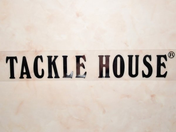 画像1: タックルハウス カッティングステッカー：ミラーシルバー「TACKLE HOUSE」【ネコポス配送可】 (1)
