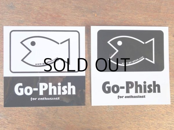 画像1: Go-Phish ゴーフィッシュ フィッシュステッカー2枚入り：ブラック【ネコポス配送可】 (1)