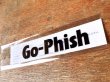 画像1: Go-Phish ゴーフィッシュ ロゴアイロンプリント：ブラック【ネコポス配送可】 (1)