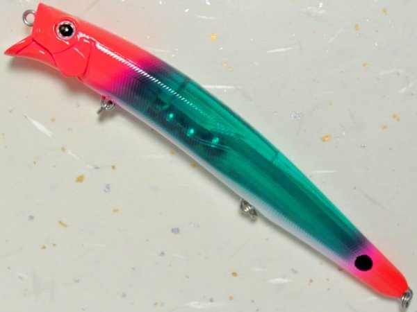 画像1: Go-Phish ゴーフィッシュ ヒラフィード128GP：＃FU01 ピンクヘッドエメラルド（限定カラー）【ネコポス配送可】 (1)