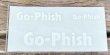 画像1: Go-Phish ゴーフィッシュ 3サイズロゴカッティングステッカー：ホワイト【ネコポス配送可】 (1)