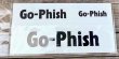 画像1: Go-Phish 3サイズロゴカッティングステッカー：ブラック【ネコポス配送可】 (1)