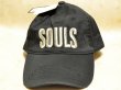 画像1: ソウルズ SOULS ヴィンテージキャップ（ダメージ加工）：ブラック■ネコポス対象外■ (1)